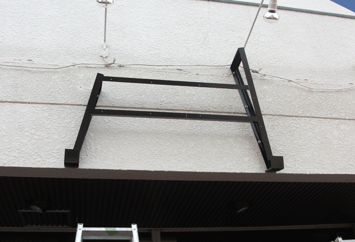 木製看板取り付け3