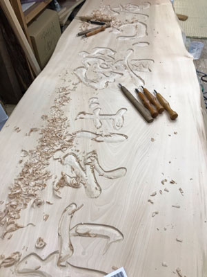 木製看板-補修-制作-手打そば響心庵-3