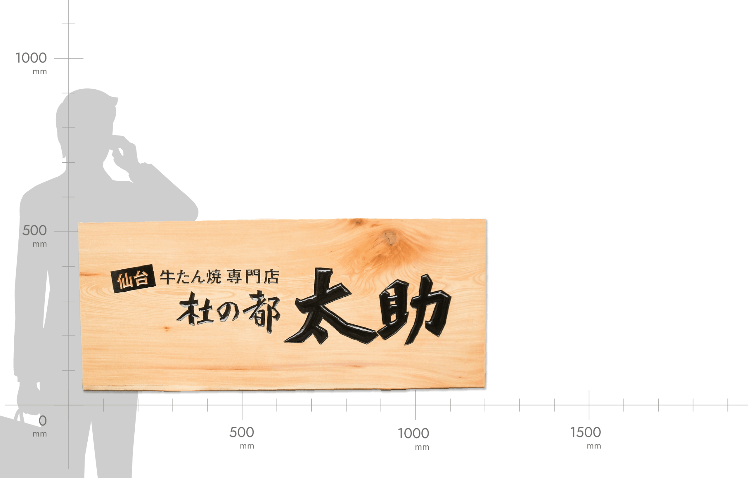 ケヤキ 中大型看板